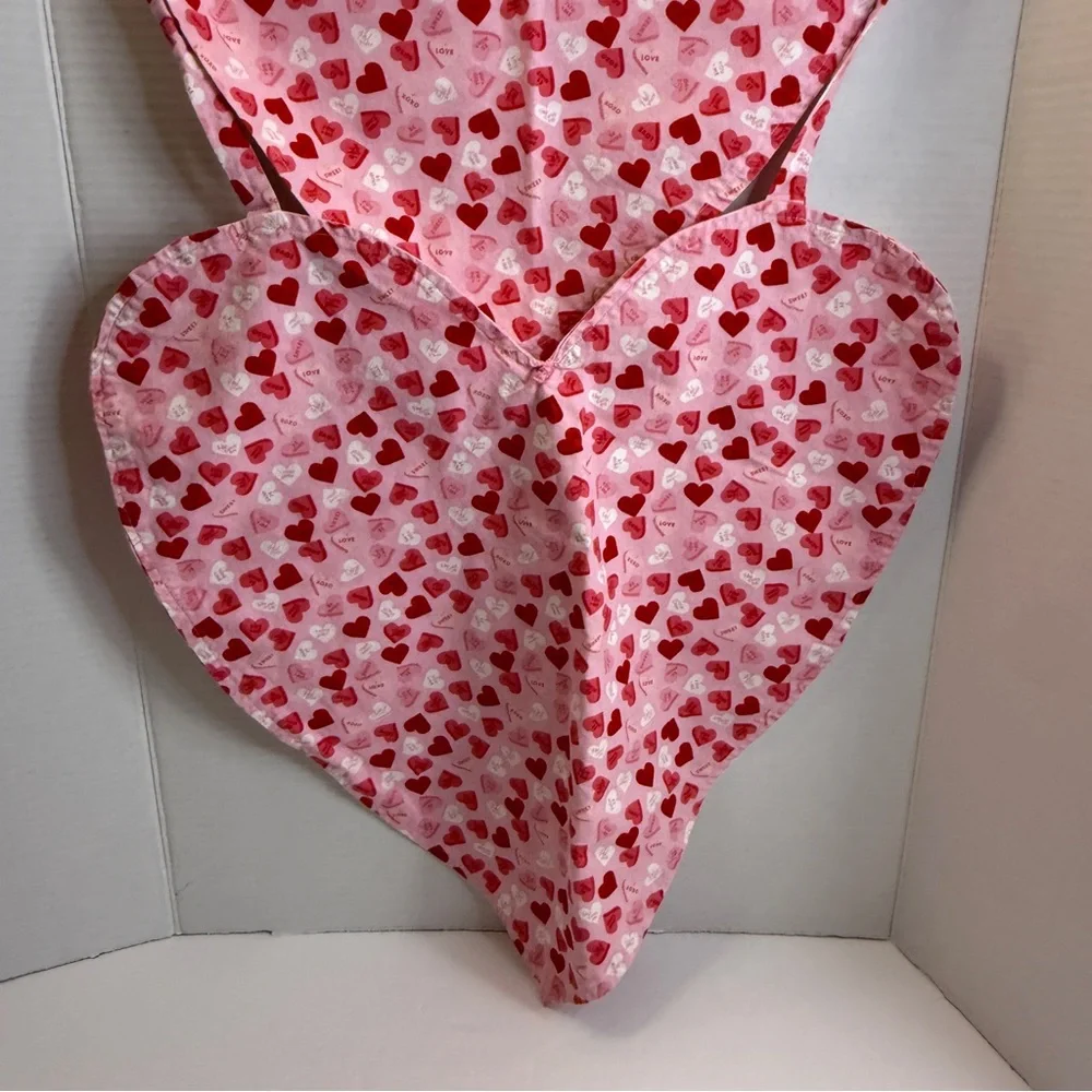 🆕 Handmade Reversible Heart Makeup 💄 Apron 💖 “Love Hearts” Design by Me 💖
